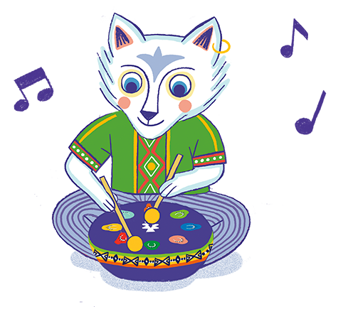 Personnage Metal drum Djeco