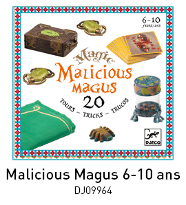 20 Tours de Magie pour enfant - Coffret Malicious Magus dès 6 ans - Djeco